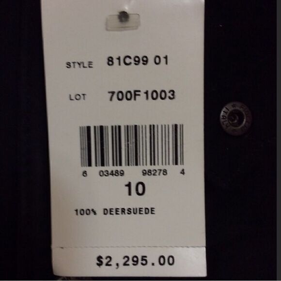 Ralph Lauren Collection ~ Vintage Fall 02 Runway Black Deerskin Utility Jacket - Picture 16 of 16